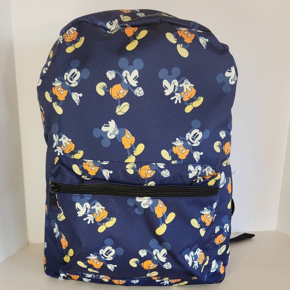 Disney Mickey Mouse Full Size Backpack - Blue NWT - Picture 1 of 7